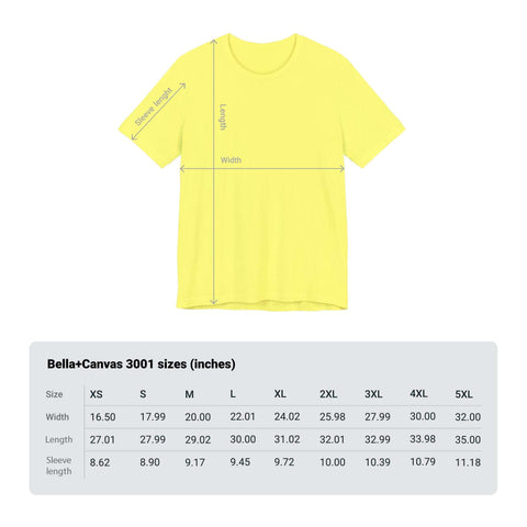 Yellow Size Chart